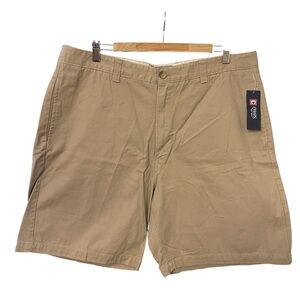 Chaps Flat Front Hudson Tan Men's Shorts Beige Size 40 NWT
